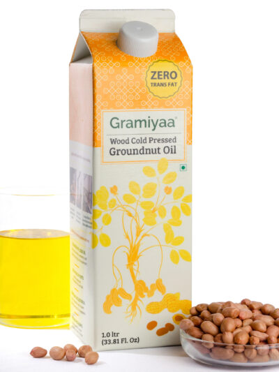 GRAMIYAA - Pure Wood Cold Pressed Groundnut Oil – 1 Ltr