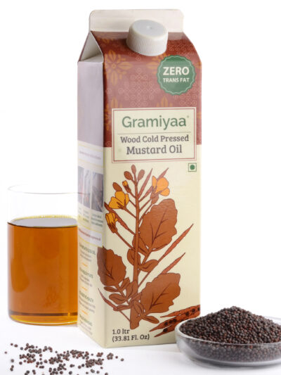 GRAMIYAA - Pure Wood Cold Pressed Mustard Oil – 1 Ltr
